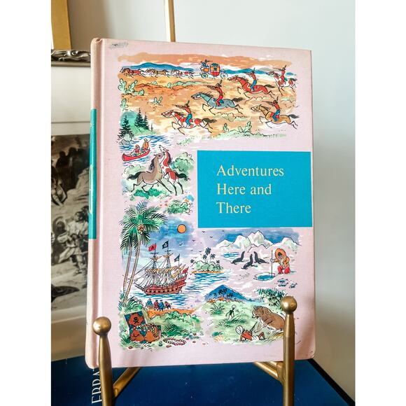 Vintage 1958 “Adventures Here and There”‎ Hardcover by Grolier - Picture 1 of 9